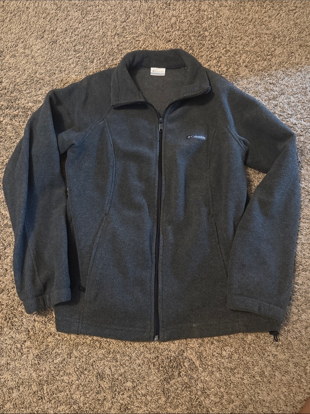 Columbia Dark Gray Full-Zip Fleece Jacket